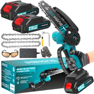 Mini Chainsaw 6-Inch with 2 Battery