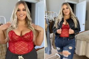 I'm plus sized with 40D boobs - everyone loves the lingerie in my date outfit