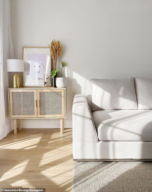 An Instagram post from homeinmelbourne shows trendy Kmart furniture