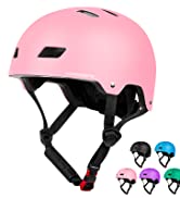 KORIMEFA Kids Helmet Age 3 Skateboard Helmet Toddlers Bike Helmet CE Certified Kids Skateboard He...