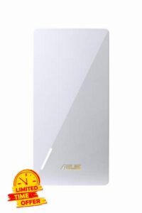 ASUS RP-AX56 AX1800 Dual Band WiFi 6 (802.11ax) Range Extender / AiMesh Extender for seamless mesh WiFi; works with any WiFi route