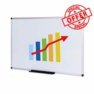 VIZ-PRO Dry Wipe Whiteboard 150 x 90 cm
