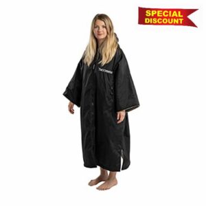 Frostfire Moonwrap - Adult Unisex Changing Robe with Fleece Lining - Waterproof Windproof Oversized Coa