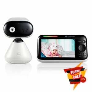 Motorola Nursery PIP1500 - Video Baby Monitor with Camera and 5" Screen - Two-Way Communication - Infrared Night Vision - Wall Mount - 1000 feet Range