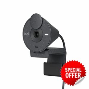 Logitech Brio 300 Full HD Webcam with Privacy Shutter