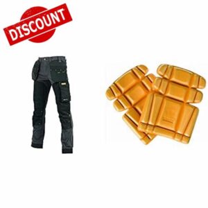 DEWALT Memphis Grey/Black 29 Leg 30W Bundle DWCKP DWC15001 Kneepads