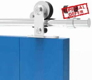 TSMST 167CM/5.5FT Sliding Barn Door Hardware Kit Track Roller Closet Rail Accessory Stainless Steel