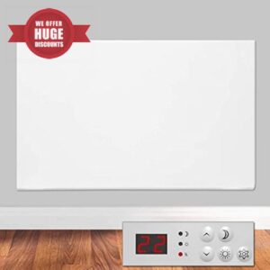 Futura Eco Electric Radiator Panel Electric Heater Bathroom Safe Setback Timer Lot 20 & Advanced Thermostat Control Wall Mounted or Floor Standing Low Energy Panel Heater Electric Heate