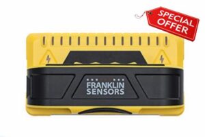 Franklin Sensors ProSensor M150 Professional Stud Finder with 9-Sensors for The Highest Accuracy Detects Wood & Metal Studs with Incredible Speed