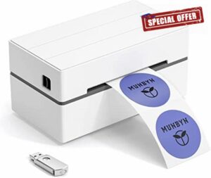 MUNBYN Thermal Label Printer USB