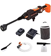 Yard Force 20V Cordless Pole Hedge Trimmer - extendable, with Adjustable Head, 41cm Cutting Lengt...