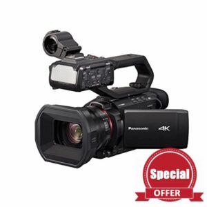 Panasonic HC-X2000E Lightest 4K Professional Camcorders with Wide-Angle 25 mm Lens