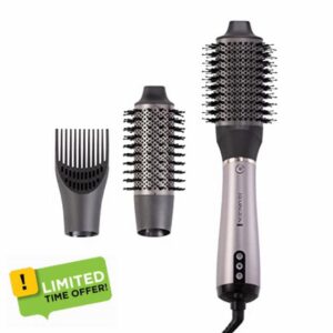 Remington PROluxe You Adaptive Air Styler - Inteligent Hair Dryer Hot Brush with 3 Attachments and StyleAdapt Technology