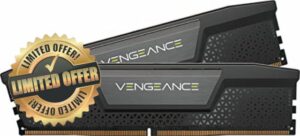 CORSAIR VENGEANCE DDR5 RAM 32GB (2x16GB) 6000MHz CL30 Intel XMP iCUE Compatible Computer Memory - Black (CMK32GX5M2B6000C30)