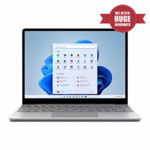 Microsoft Surface Laptop Go 2 Ultra-Thin 12.4” Touchscreen Laptop - Platinum - Intel Core i5 - 8GB RAM - 128GB SSD - Windows 11 Home - 2022 model