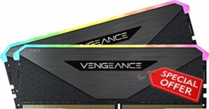 Corsair Vengeance RGB RT 32GB (2x16GB) DDR4 3600MHz C16 Desktop Memory (Dynamic RGB Lighting