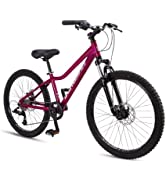Schwinn Girls' Mist Bike, Blue/Pink Kids Flower Design, 20 Inch Wheel (Age 6+)