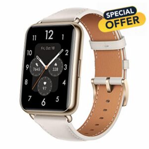 HUAWEI WATCH FIT 2 Classic Smartwatch - Activity Tracker with Heart Rate & Blood Oxygen Monitoring - Long Lasting Battery up to 10 Days - Waterproof Fitness Watch with Multisport Tracker - Moon White