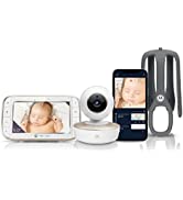 Motorola Nursery VM50G Baby Monitor Camera - 5-inch Colour Display Parent Unit - Lullabies - Two-...