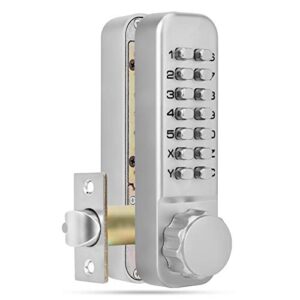 Mechanical Keyless Combination Latch Door Lock with Double Keypads