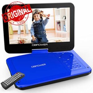 DBPOWER 12.5" Portable DVD Player with 10.5" Swivel Screen Car Built-in 5 Hours Rechargeable Battery