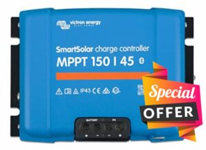 Victron Energy SmartSolar MPPT 150V 45 amp 12/24/36/48-Volt Solar Charge Controller (Bluetooth)