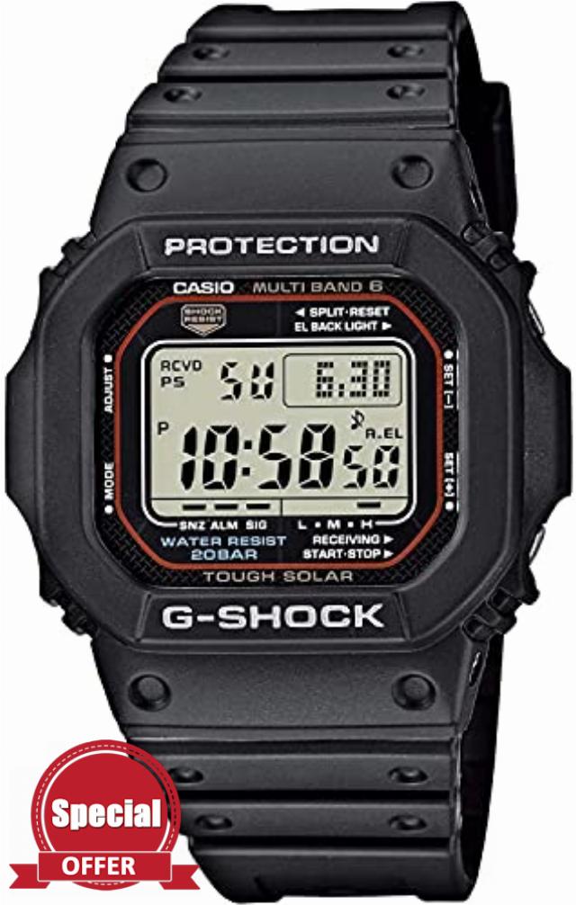 Casio Men's Digital Quartz Watch with Plastic Strap GW-M5610U-1ER