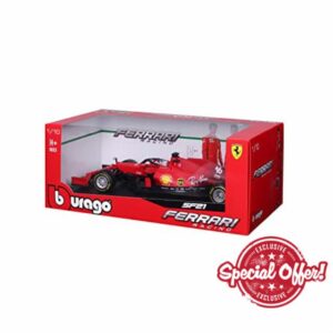 Bburago B18-16809L 1:18 F1 2021 SF21 Ferrari Leclerc