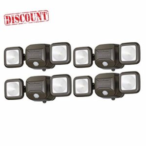 Mr. Beams MB3000 High Performance Wireless Battery Powered Motion Sensing LED Dual Head Security Spotlight