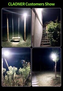 Upgraded Solar Motion Sensor Security Lights with 3 Lighting Modes IP65 Waterproof Durable Solar Powered Wall Lights 270° Lighting Angle for Yard Door Fence (4 Pack)            [Energy Class A+++]