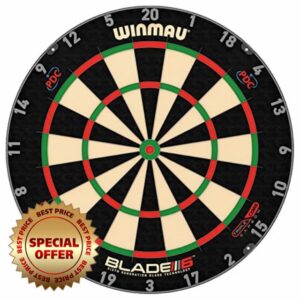 WINMAU Blade 6 Series Professional Bristle Classic Dartboard