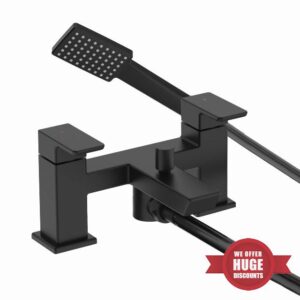 Bristan Cobalt Bath Shower Mixer Tap Black (COB BSM BLK)