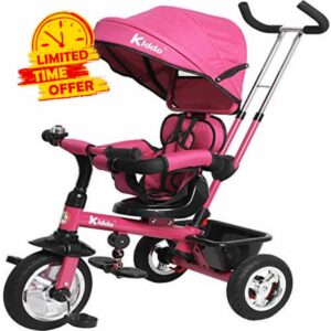 Kiddo Smart 4 in 1 Kids Children Trike Tricycle with Rotating Seat