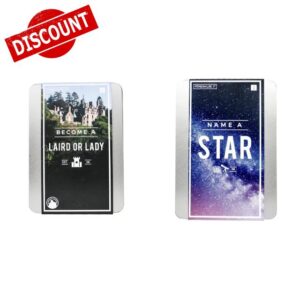 Gift Republic Ltd GR100008 Personalise It - Become a Laird Or Lady & GR100004 Name a Star Gift Box