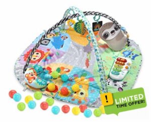 VTech 7-in-1 Touch & Feel Sensory Play Gym | Grow with Baby Developmental Gym | Suitable for Ages 0 - 24 Months