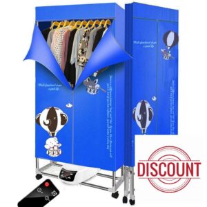 Clothes Dryer/Electric Foldable Portable Clothes Drying Rack/Dry Machine with Remote Control Adjustable Timer Energy saving for Household