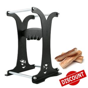 LMYDIDO Wood Splitter Firewood Splitter Kindling Cracker Log Splitters Wedge Firewood Kindling Splitter for Log Home Camping Outdoors Splitting Tool Safely & Easily