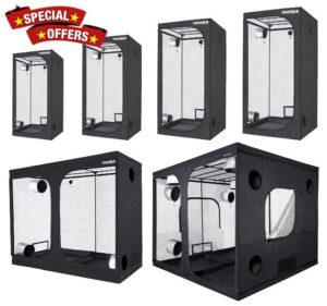 TRAFIKA Indoor Grow Tent 94x94x79 (240x240x200cm) / GROW TENT / GROW BOX / Indoor Grow Tent/ Hydroponic Grow Tent / Mylar premium 97% Reflectance