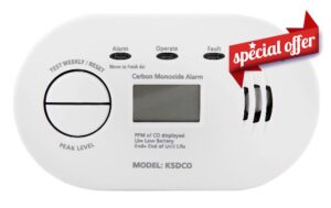 Kidde 5DCO 10 Year Life Digital Display Carbon Monoxide Alarm (1)