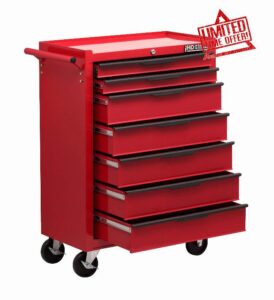 Hilka Heavy Duty 7 Drawer Trolley with Ball Bearing Slides