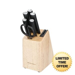 KitchenAid Classic 6-Piece Japanese Knife Set with Block