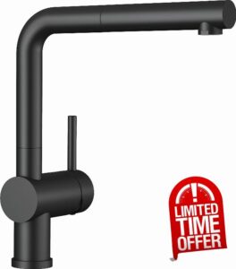 BLANCO 525807 Linus-S Matte Black Kitchen Tap
