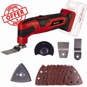 Einhell TC-MG 18 Li Power X-Change 18V Cordless Multi Tool | Oscillating Cutting And Sanding Tool For Wood
