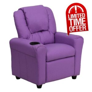 Flash Furniture Contemporary Kids Recliner with Cup Holder and Headrest
