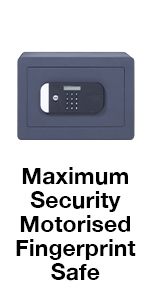 maximum security motorised finger print safe