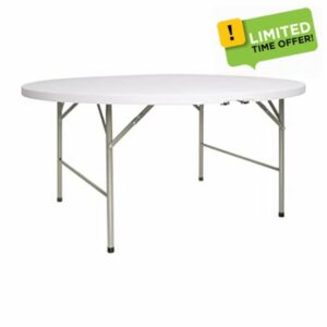Bolero 5Ft Diameter Round Centre Folding Table Restaurant Bar CafпїЅ Commercial