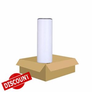 Buwaters 24Pack 20oz Sublimation Skinny Tumbler Stainless Steel Tumbler Insulation Double Walled Tumbler with Lid and Straw (20oz