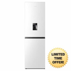 Hisense RB327N4WW1 55cm Freestanding 50/50 Fridge Freezer - 256 litre capacity - Total No Frost - Non-plumbed Water Dispenser - White - F Rated            [Energy Class F]