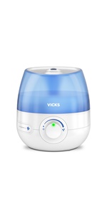 Vicks; Mini; Cool Mist; Ultrasonic; Humidifier; compact; quiet; cough; cold; essential oils;