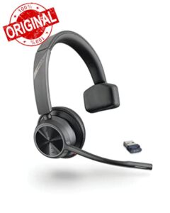 Poly Voyager 4310 UC Wireless Headset - Single-Ear Bluetooth Headset w/Noise-Canceling Boom Mic - Long Battery Life - Connect to PC/Mac/Mobile via Bluetooth - Works w/Teams